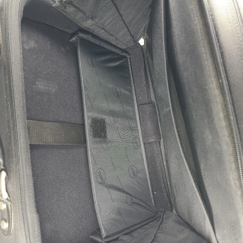 Dell 61955 Nylon Laptop Briefcase Bag Black Padded Shoulder Strap Large. Heavy.